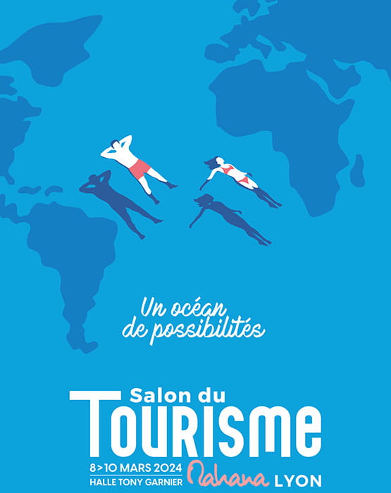 Affiche salon du tourisme Mahana Lyon 2024